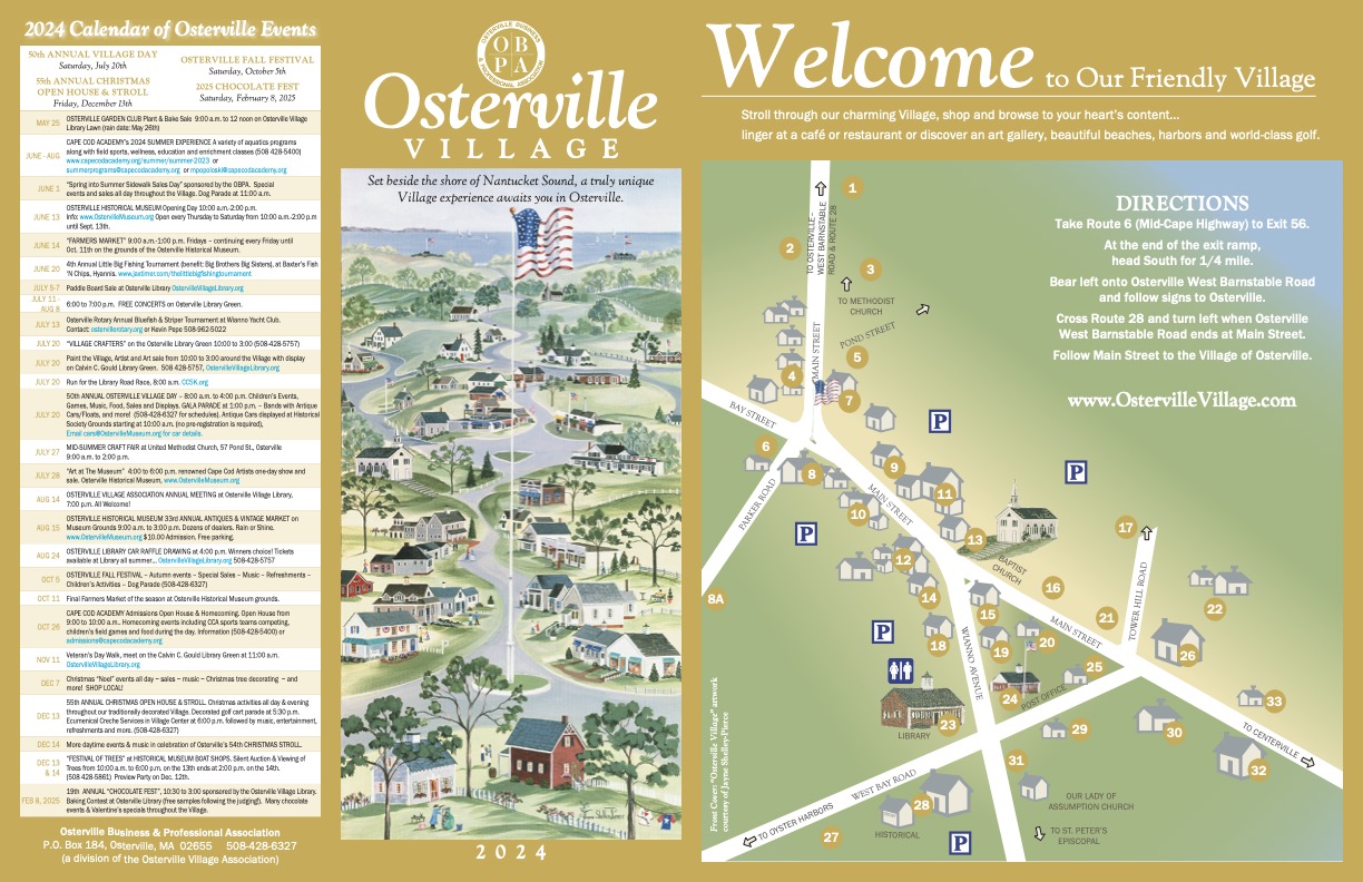 2024 Osterville Village Map and Guide